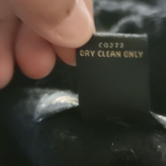 Marisa Christina Boil Wool Black Floral Neck Design Jacket Size Petite Small - Picture 9 of 9